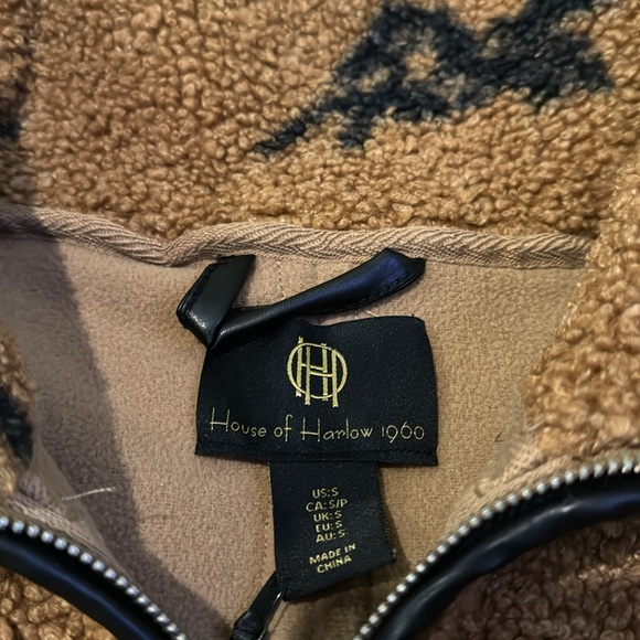 House of Harlow 1960 Horse Sherpa Jacket sz S - Picture 2 of 10